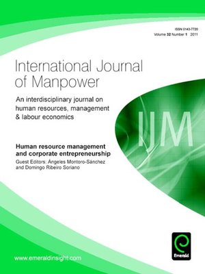 cover image of International Journal of Manpower, Volume 32, Issue 1